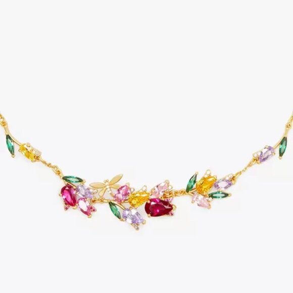 $129 Kate Spade Greenhouse Floral Necklace - Picture 2 of 6